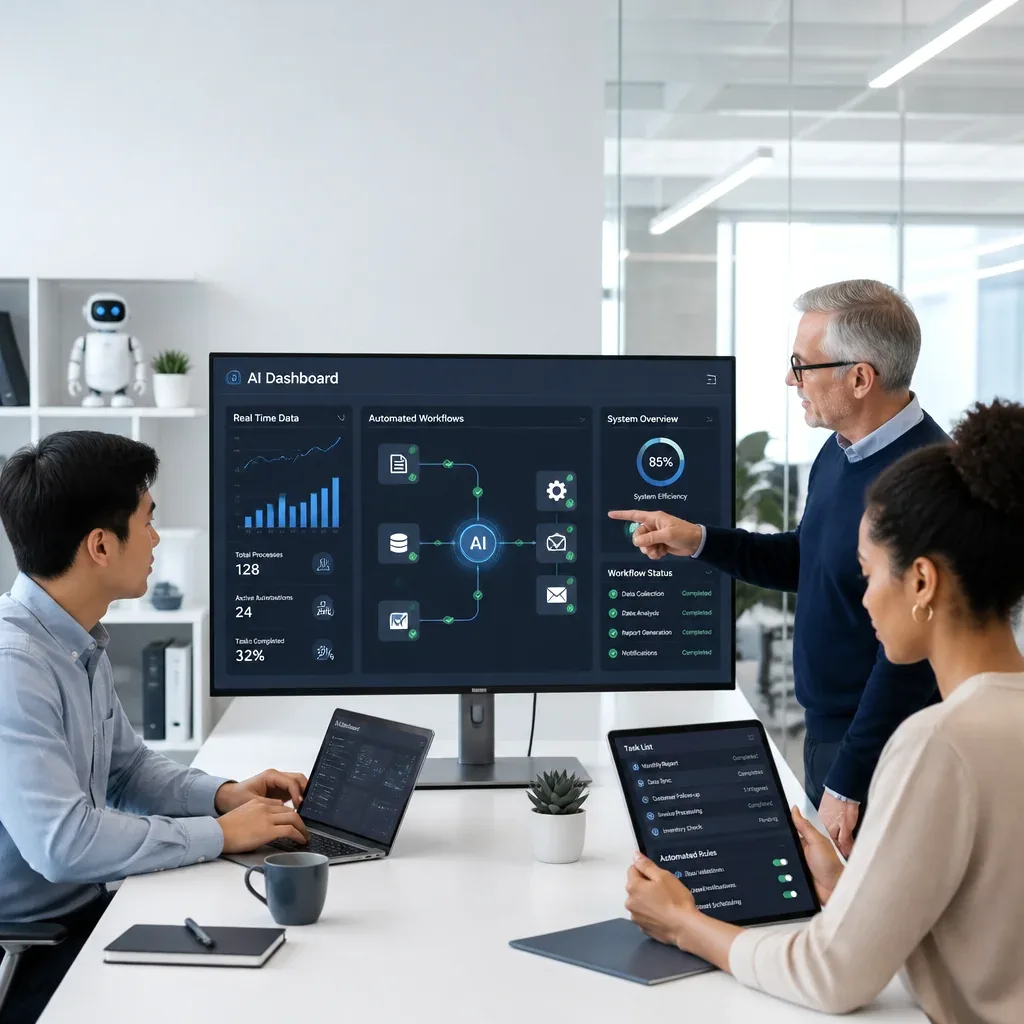 Dashboard showing performance improvements after automation